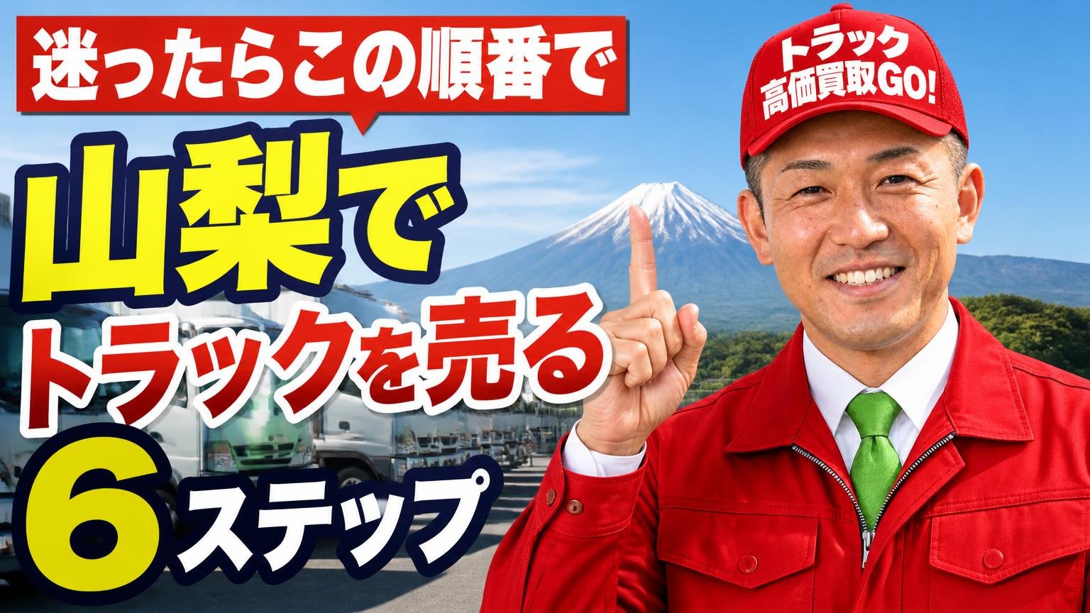迷ったらこの順番で|山梨でトラックを売る6ステップ