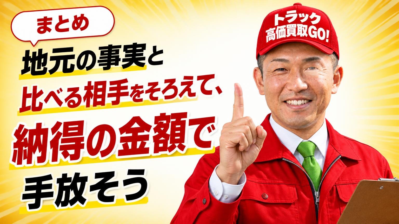 まとめ|地元の事実と比べる相手をそろえて、納得の金額で手放そう