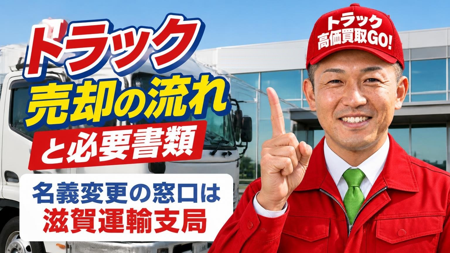 トラック売却の流れと必要書類|名義変更の窓口は滋賀運輸支局