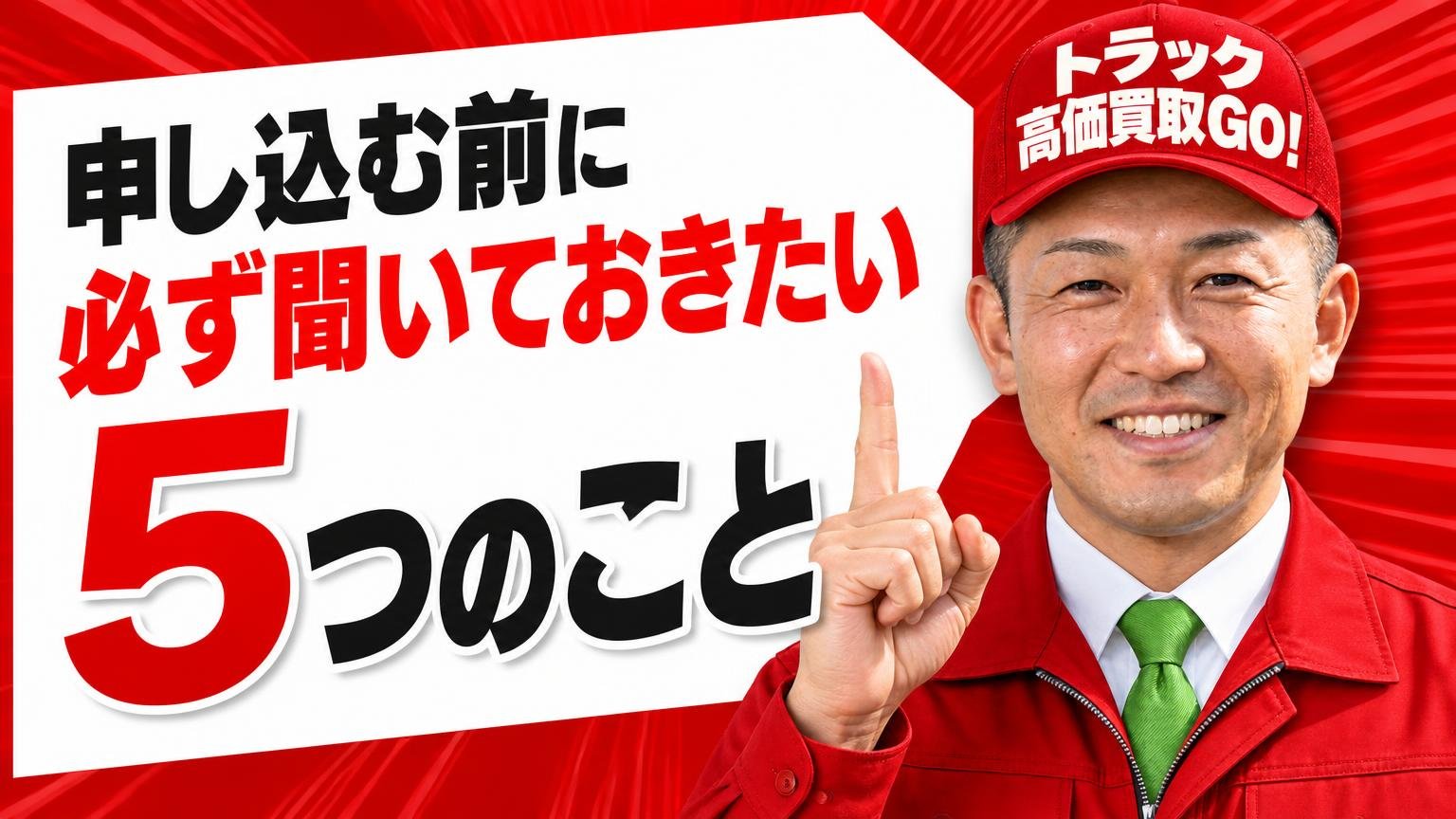 申し込む前に必ず聞いておきたい5つのこと