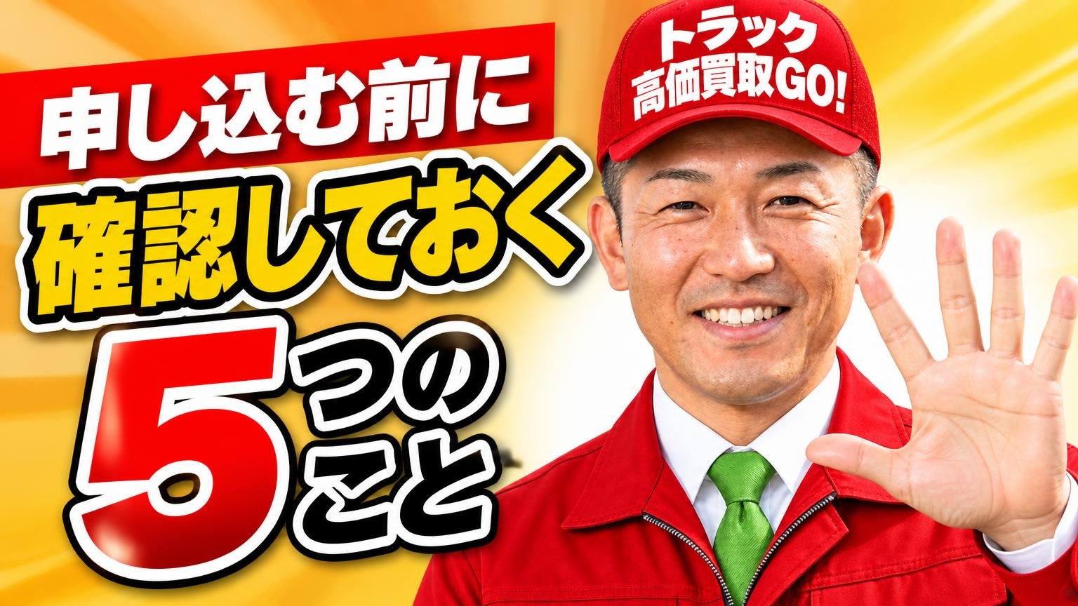 申し込む前に確認しておく5つのこと