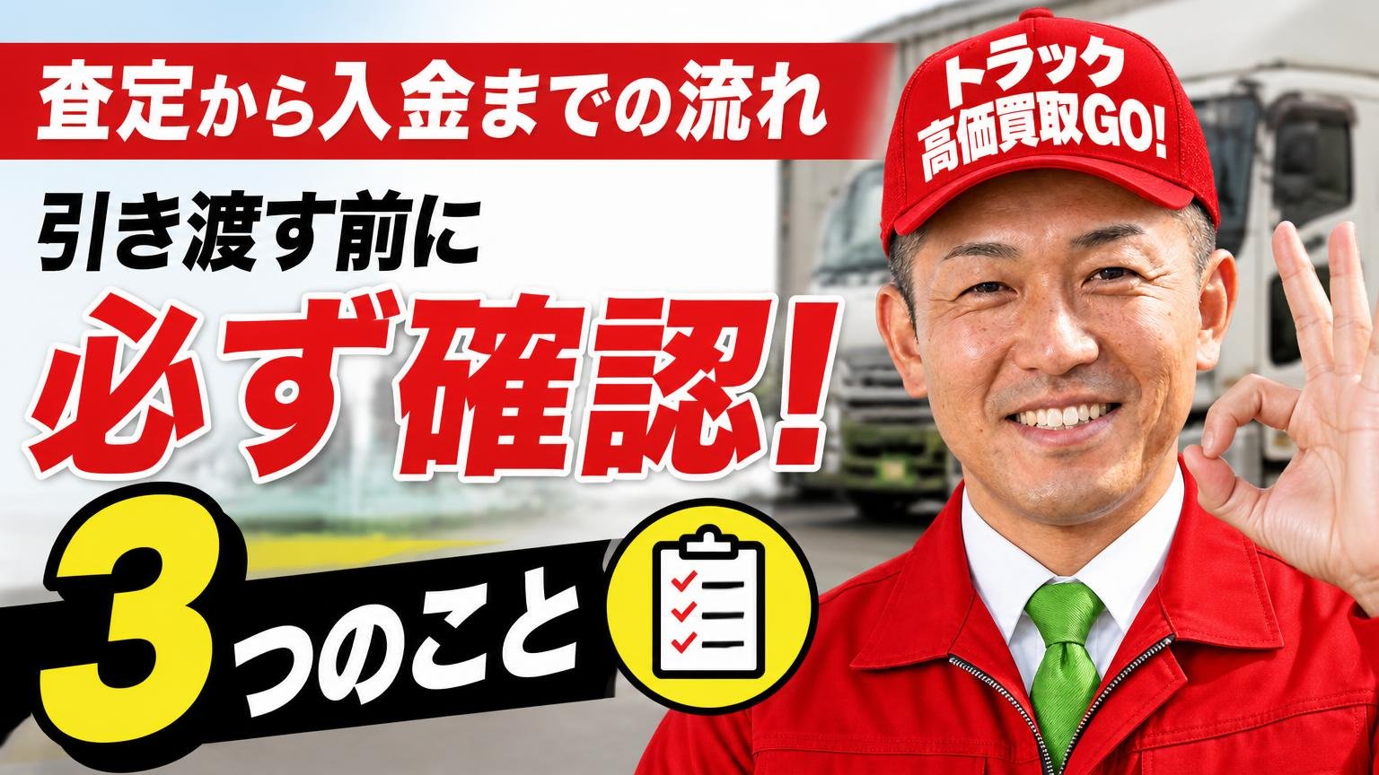 査定から入金までの流れ｜引き渡す前に必ず確認する3つのこと
