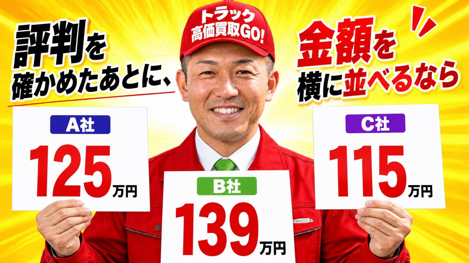 評判を確かめたあとに、金額を横に並べるならこの3社