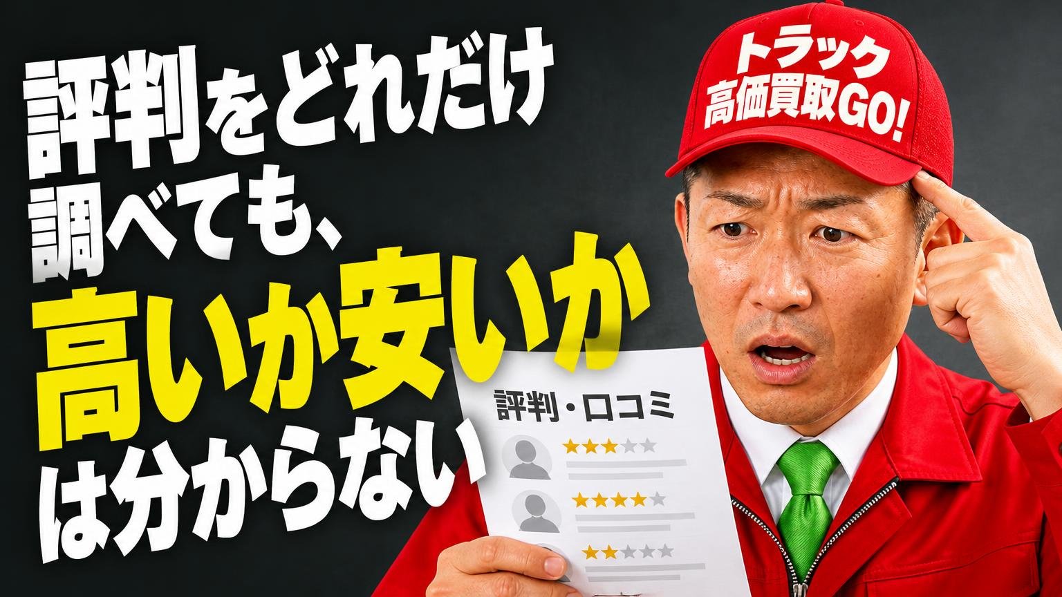 評判をどれだけ調べても、その金額が高いか安いかは分からない