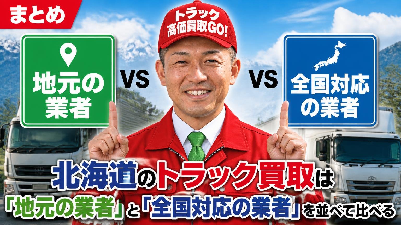 まとめ|北海道のトラック買取は「地元の業者」と「全国対応の業者」を並べて比べる