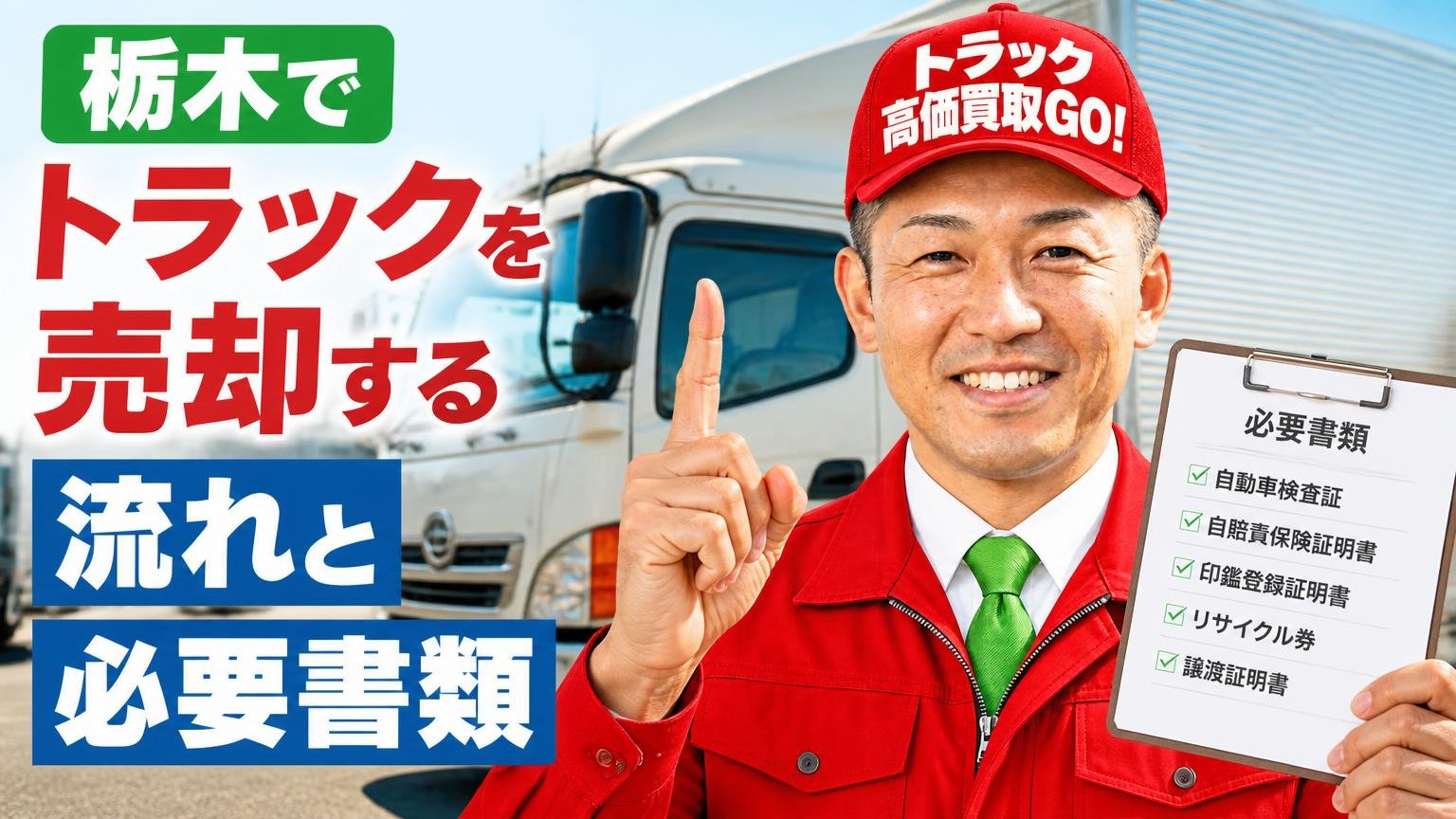 栃木でトラックを売却する流れと必要書類