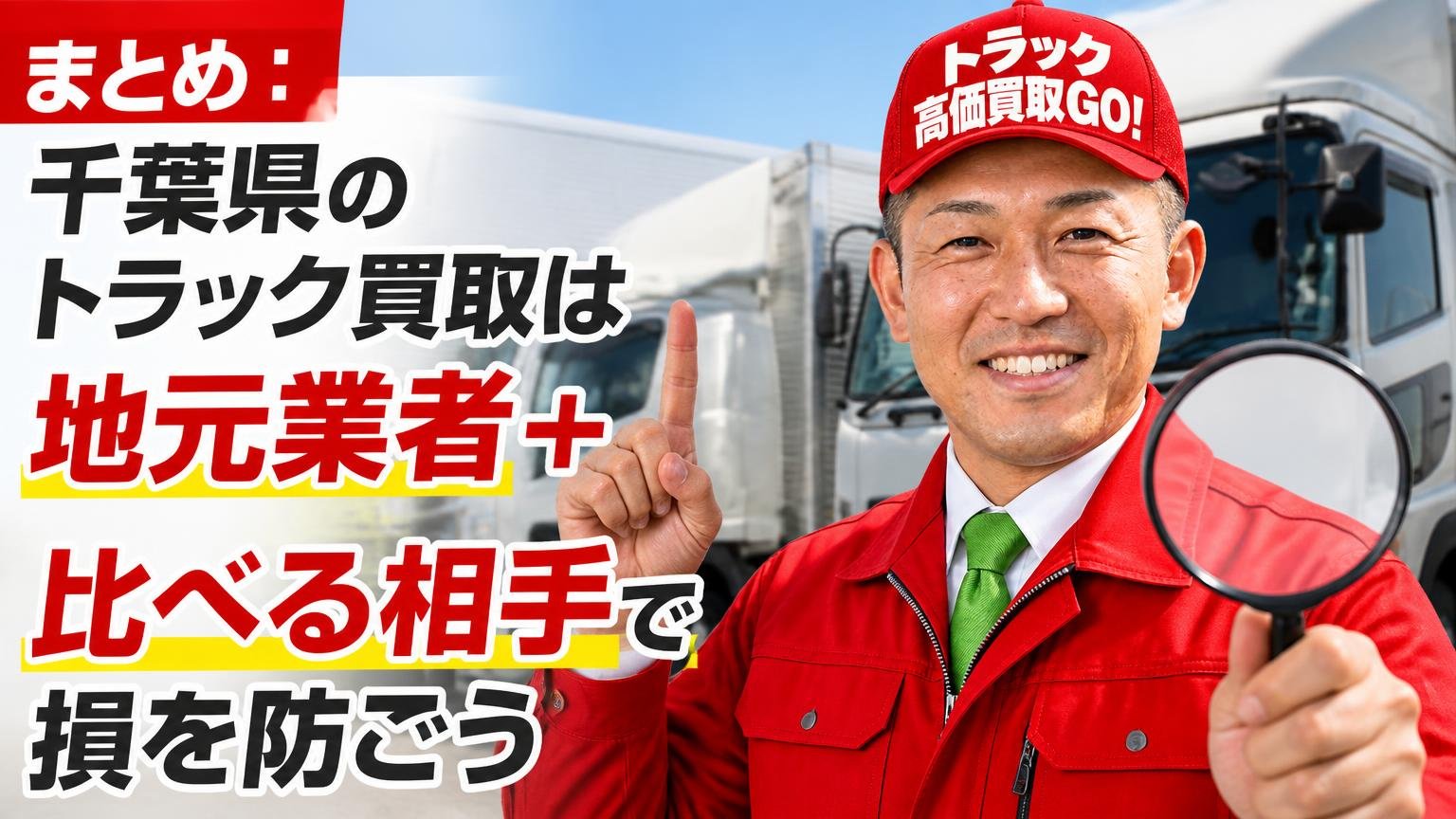 まとめ:千葉県のトラック買取は「地元業者+比べる相手」で損を防ごう