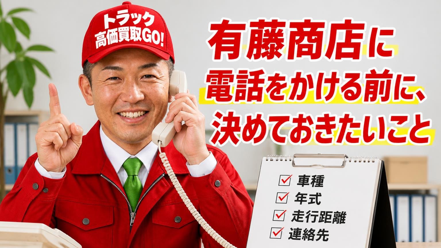 有藤商店に電話をかける前に、決めておきたいこと