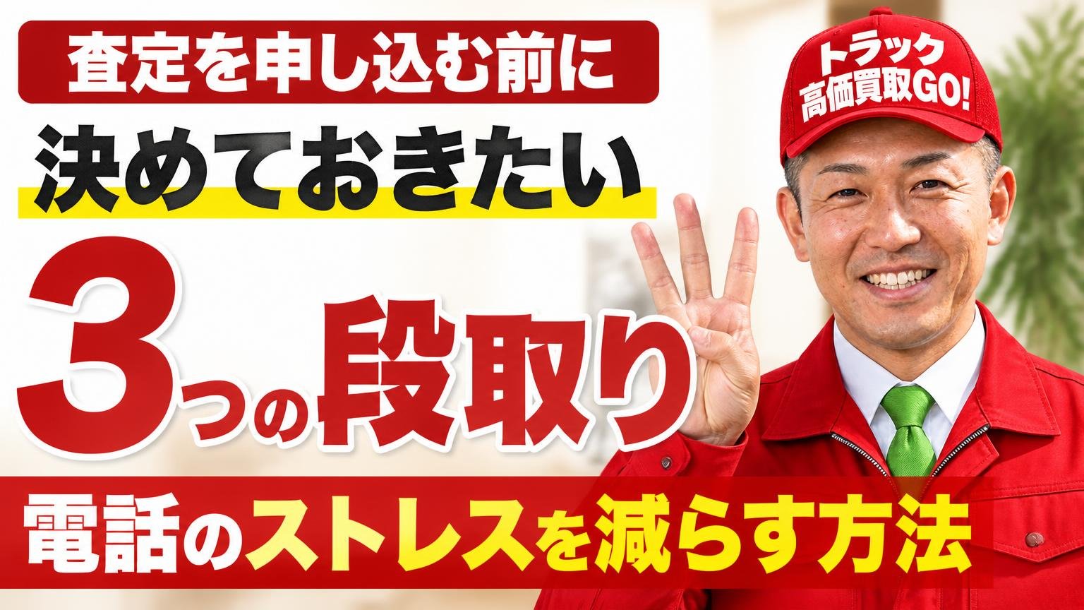 査定を申し込む前に決めておきたい3つの段取り|電話のストレスを減らす方法