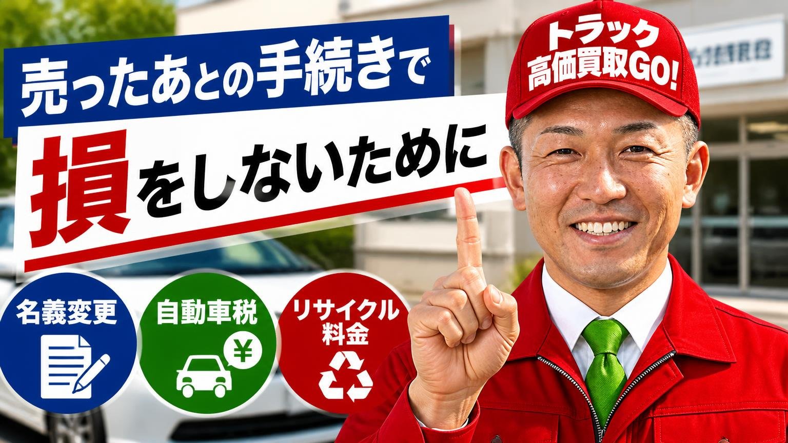 売ったあとの手続きで損をしないために｜名義変更・自動車税・リサイクル料金