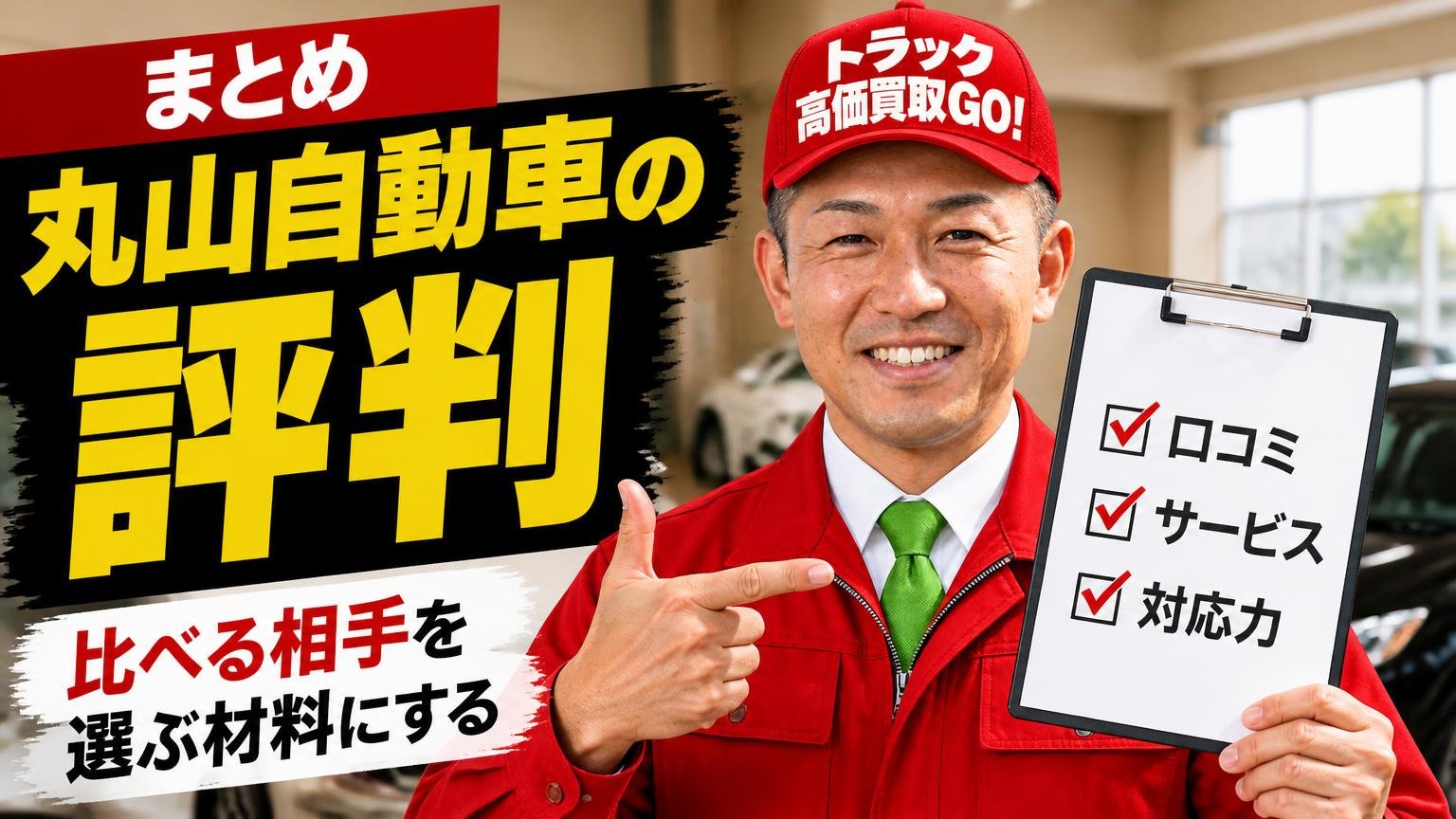 まとめ|丸山自動車の評判は「比べる相手を選ぶ材料」にする