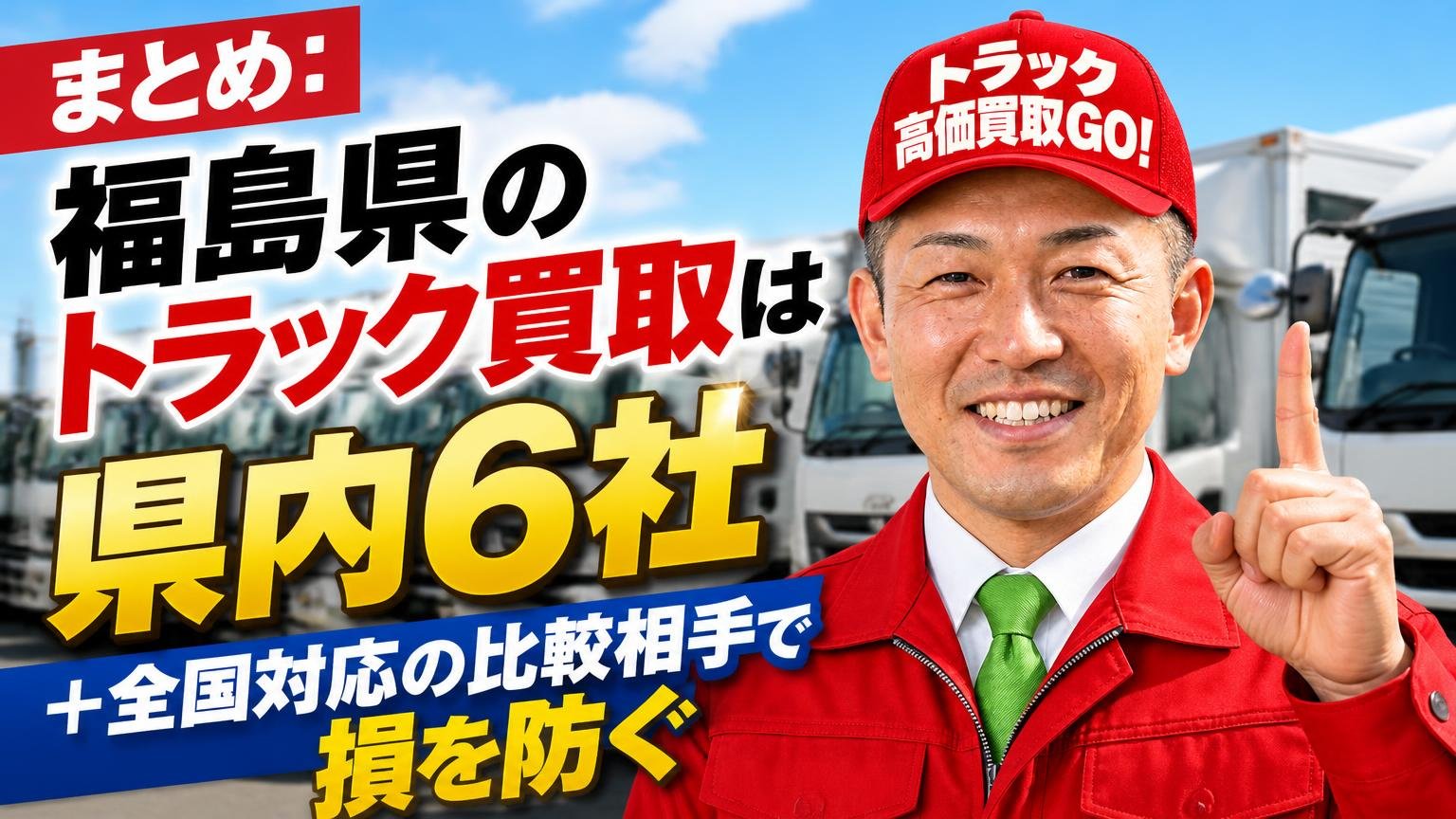 まとめ：福島県のトラック買取は「県内6社＋全国対応の比較相手」で損を防ぐ