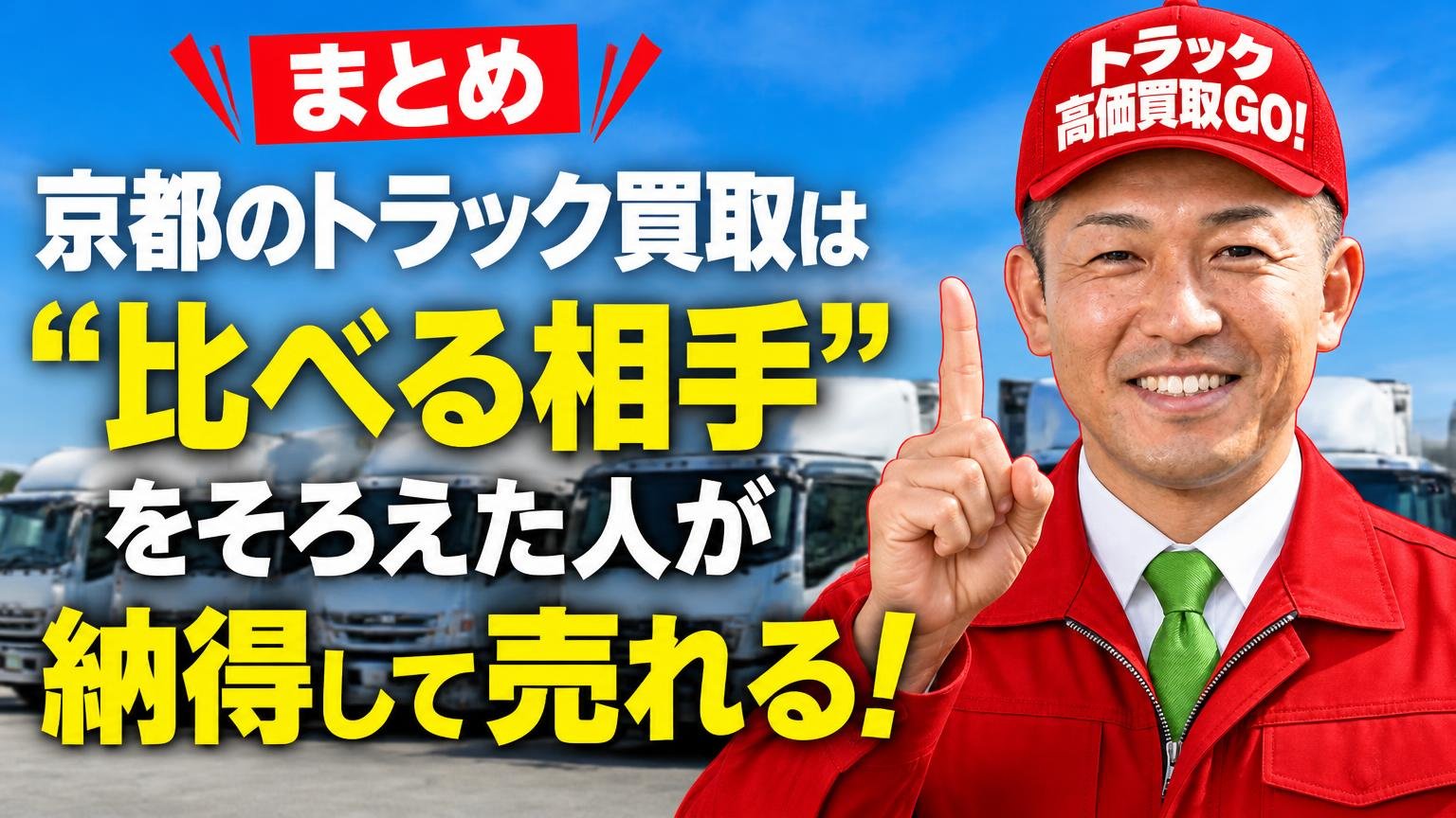 まとめ|京都のトラック買取は「比べる相手」をそろえた人が納得して売れる