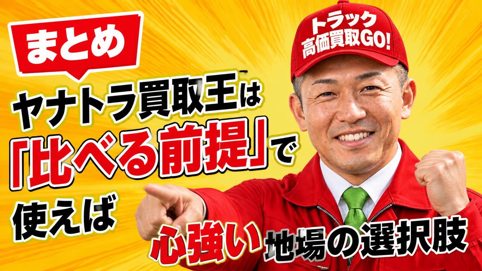 まとめ|ヤナトラ買取王は「比べる前提」で使えば心強い地場の選択肢