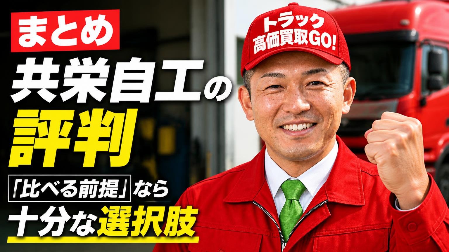 まとめ|共栄自工の評判は「比べる前提」なら十分な選択肢