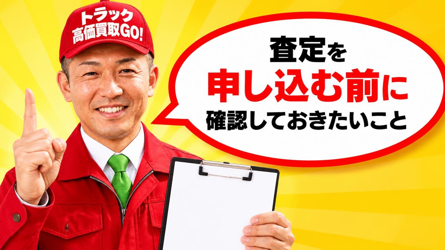 査定を申し込む前に確認しておきたいこと