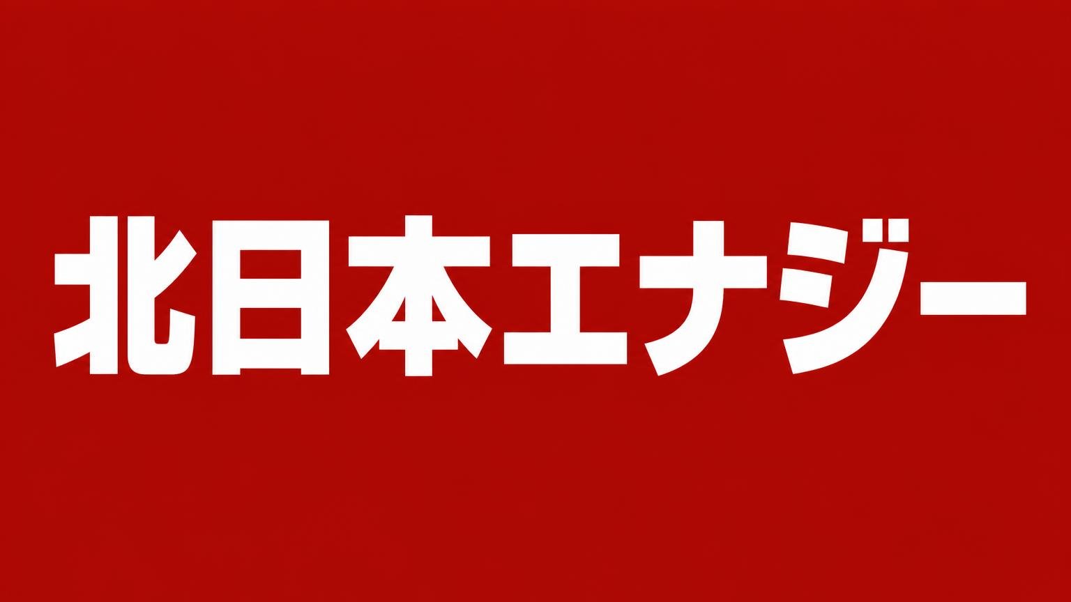 北日本エナジー 赤い背景に白い太字で社名を大きく入れた業者紹介の見出し画像