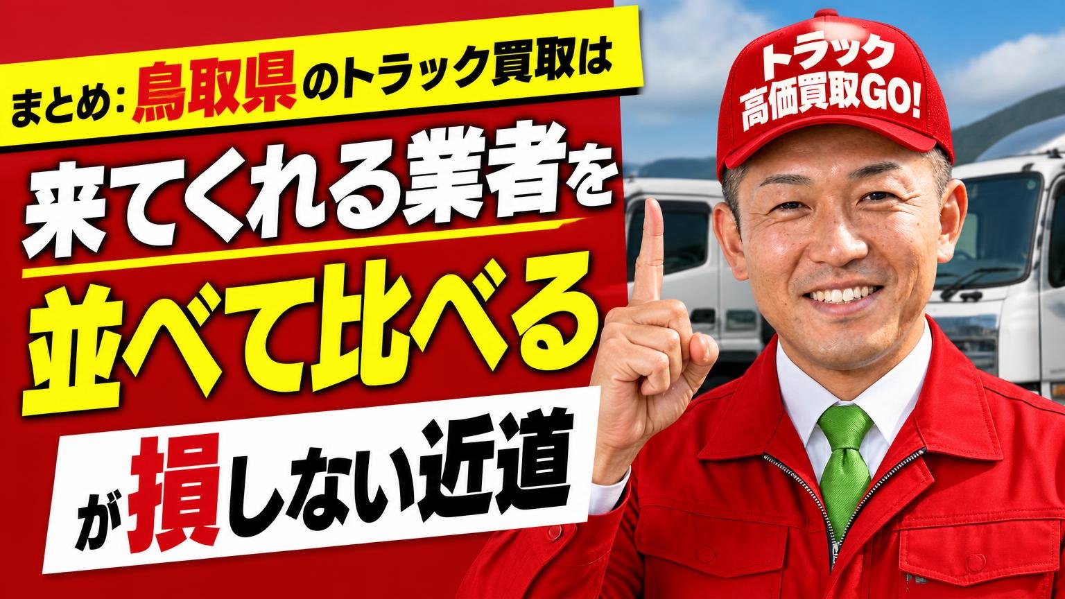 まとめ：鳥取県のトラック買取は「来てくれる業者を並べて比べる」が損しない近道