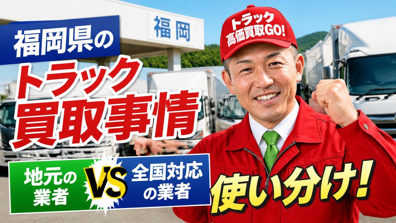 福岡県のトラック買取事情と、地元の業者・全国対応の業者の使い分け