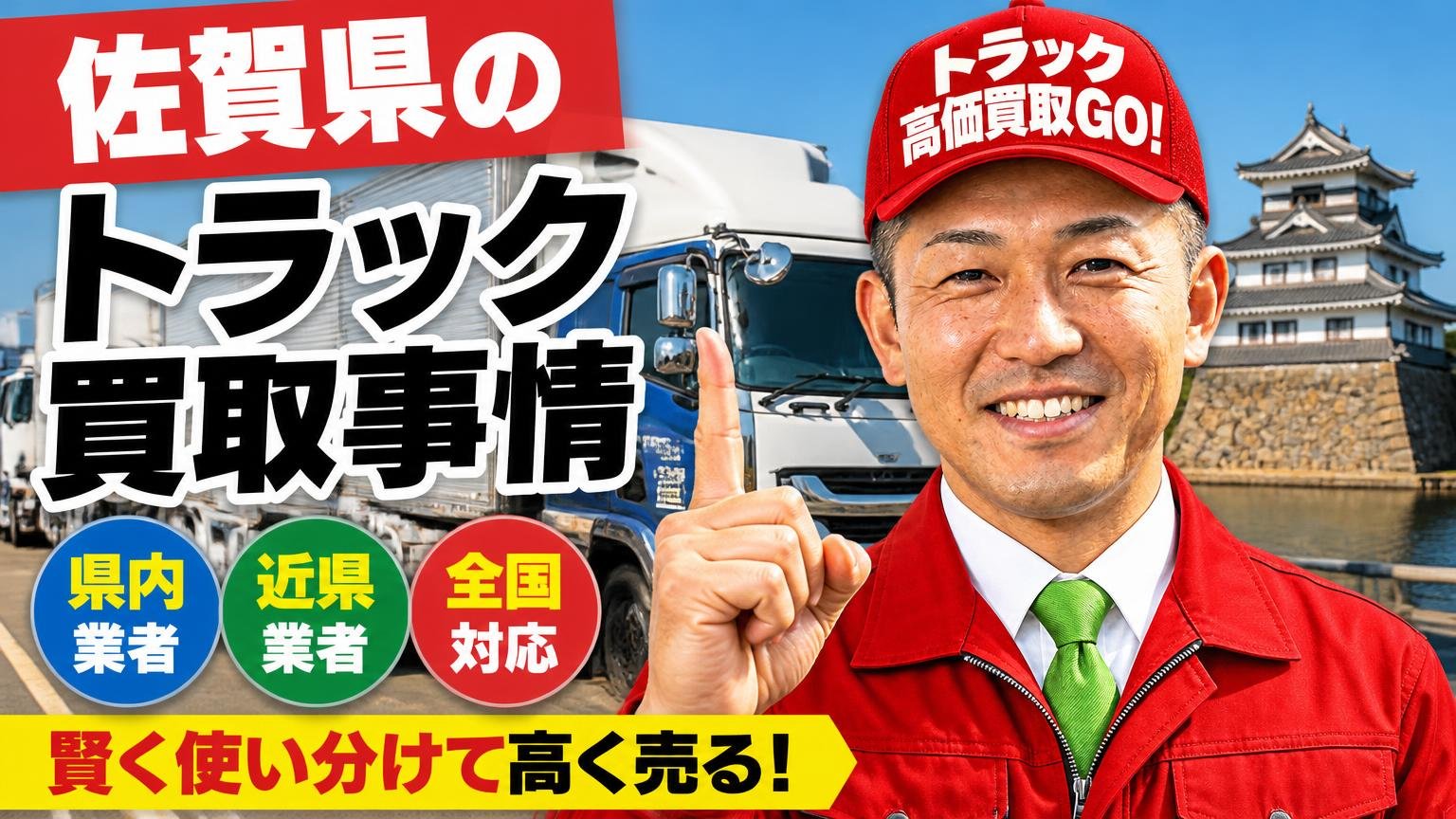 佐賀県のトラック買取事情と、県内・近県・全国対応の業者の使い分け