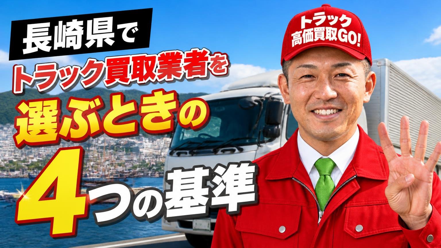 長崎県でトラック買取業者を選ぶときの4つの基準