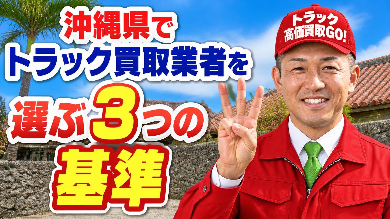 沖縄県でトラック買取業者を選ぶ3つの基準