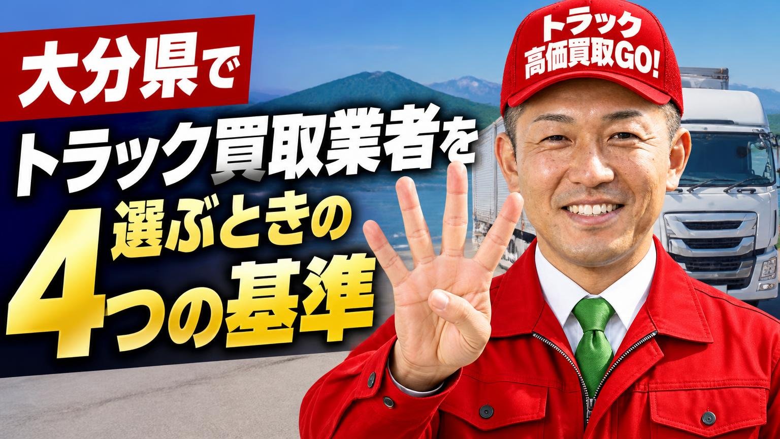 大分県でトラック買取業者を選ぶときの4つの基準
