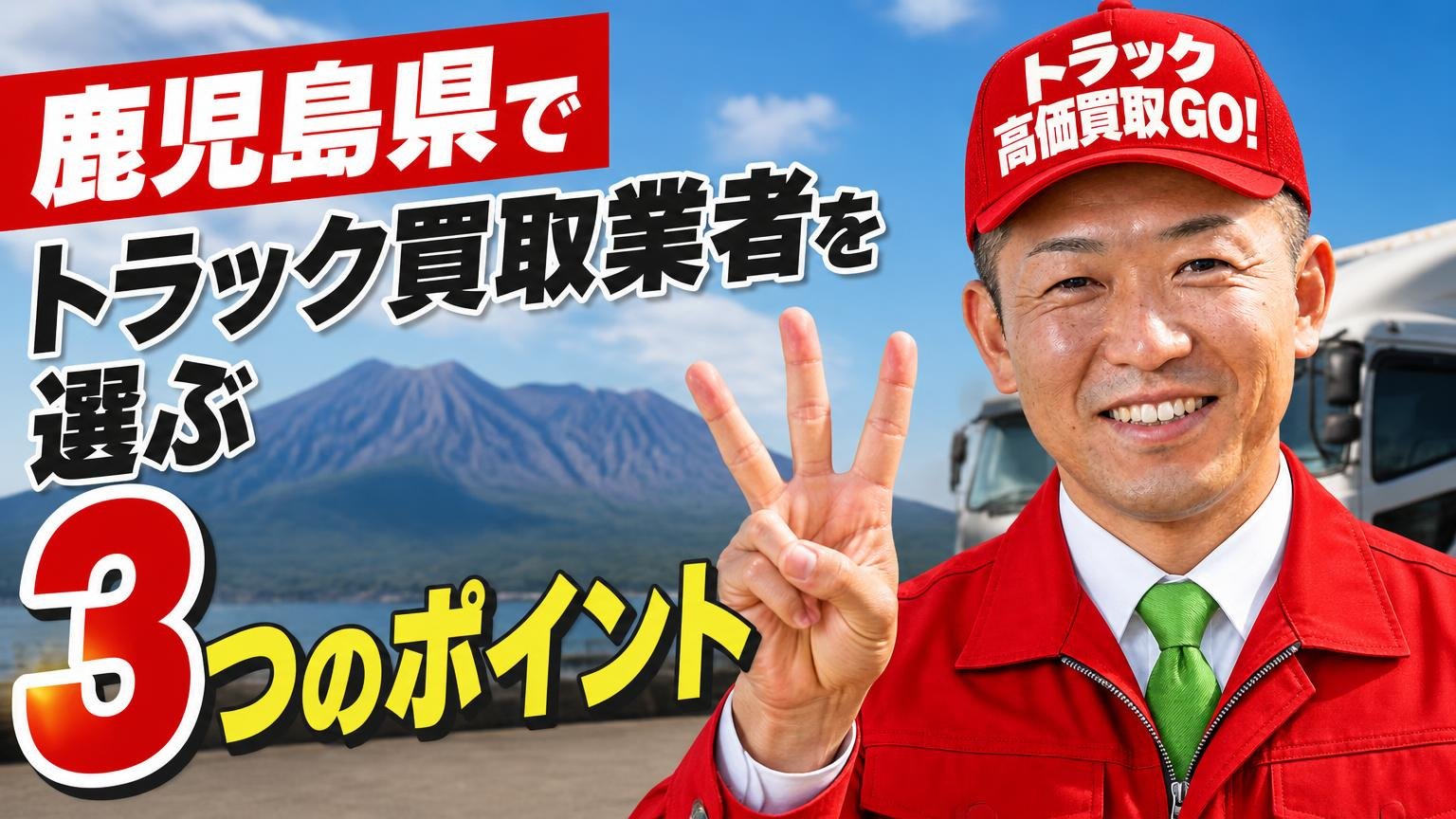 鹿児島県でトラック買取業者を選ぶ3つのポイント