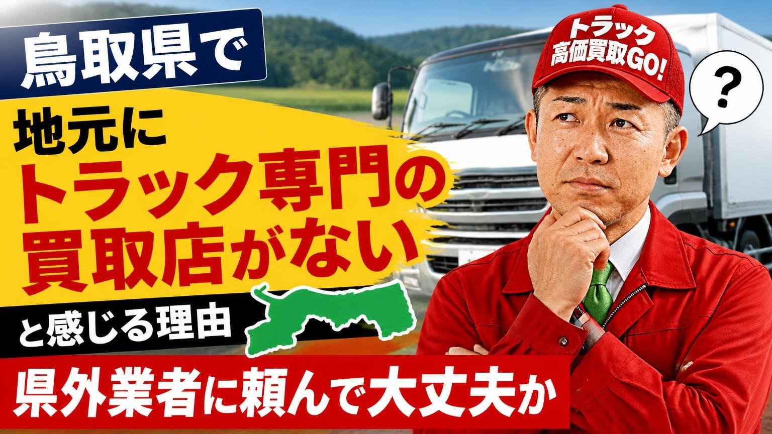 鳥取県で「地元にトラック専門の買取店がない」と感じる理由と、県外業者に頼んで大丈夫か