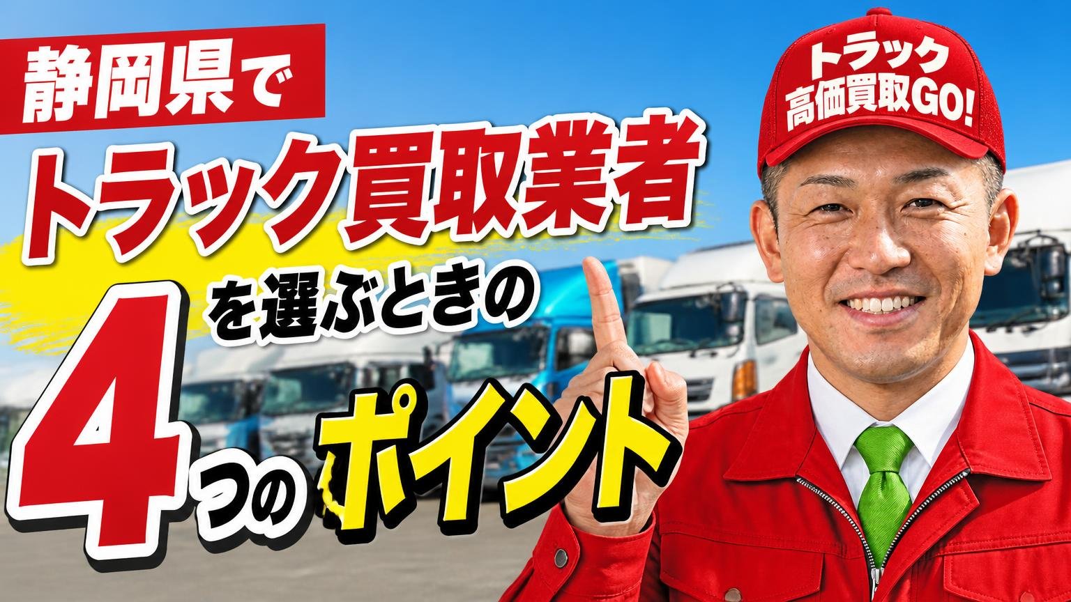 静岡県でトラック買取業者を選ぶときの4つのポイント