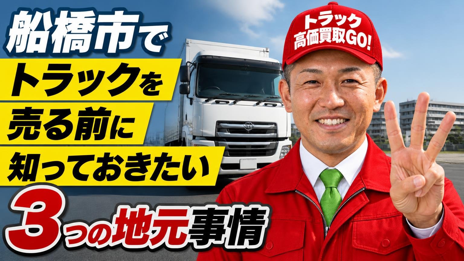 船橋市でトラックを売る前に知っておきたい3つの地元事情