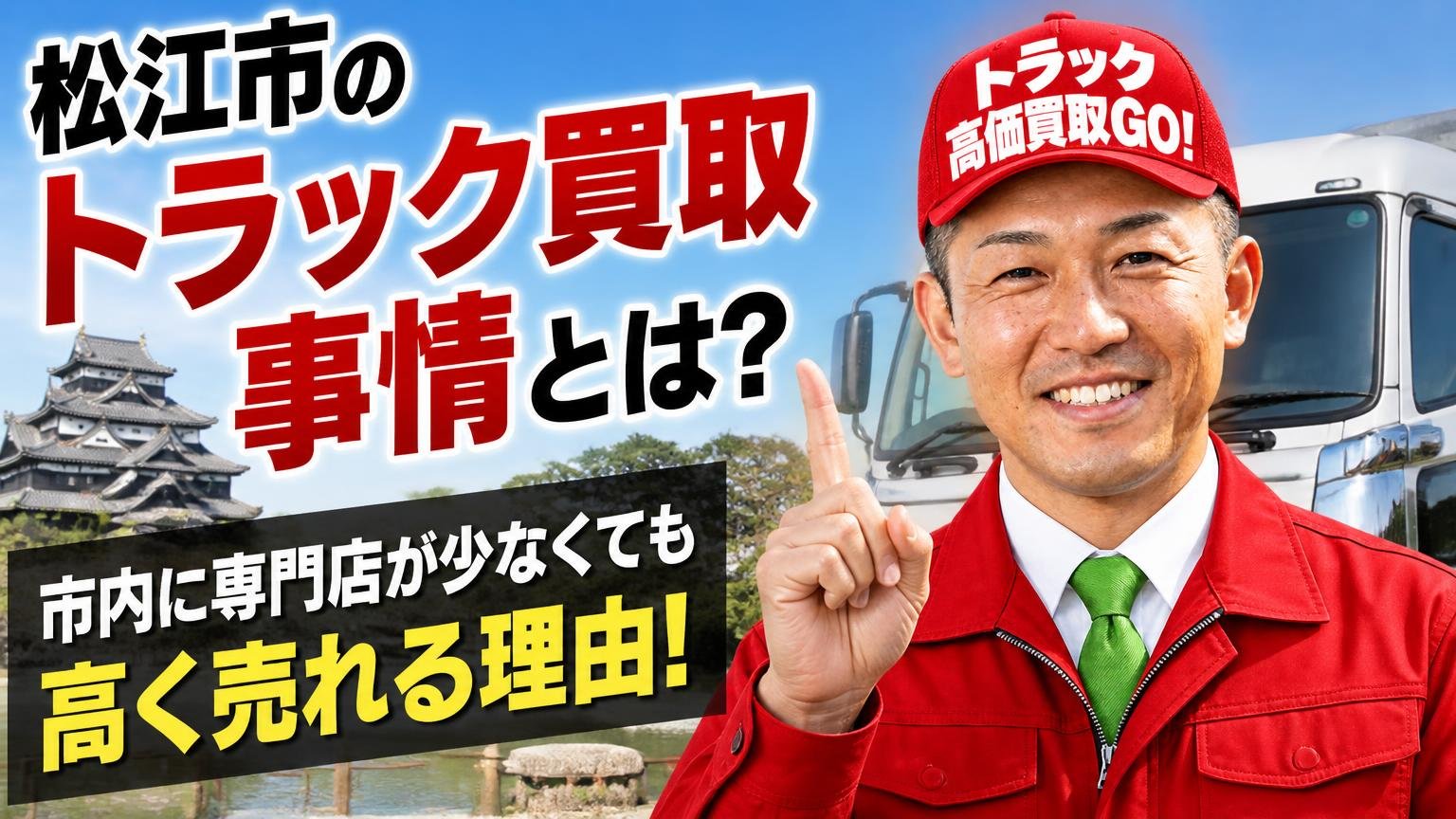 松江市のトラック買取事情|市内に専門店が少ない理由と、それでも高く売れる理由