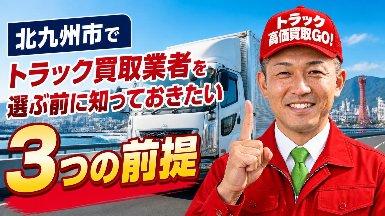 北九州市でトラック買取業者を選ぶ前に知っておきたい3つの前提