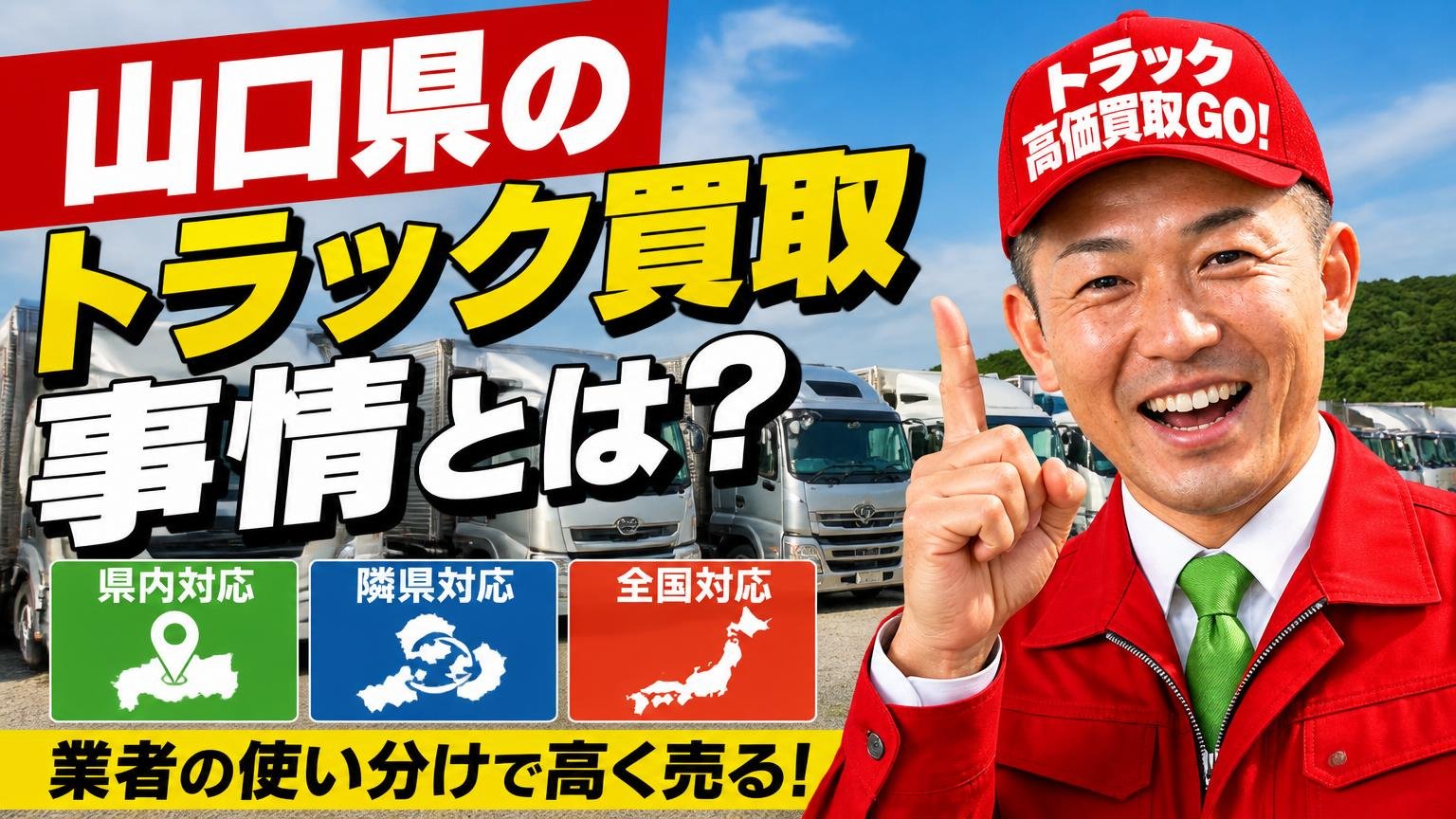 山口県のトラック買取事情と、県内・隣県・全国対応の業者の使い分け