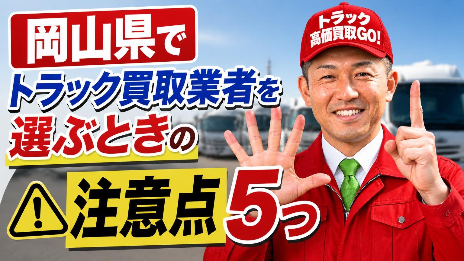 岡山県でトラック買取業者を選ぶときの注意点5つ