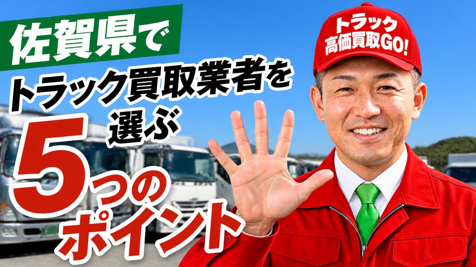 佐賀県でトラック買取業者を選ぶ5つのポイント