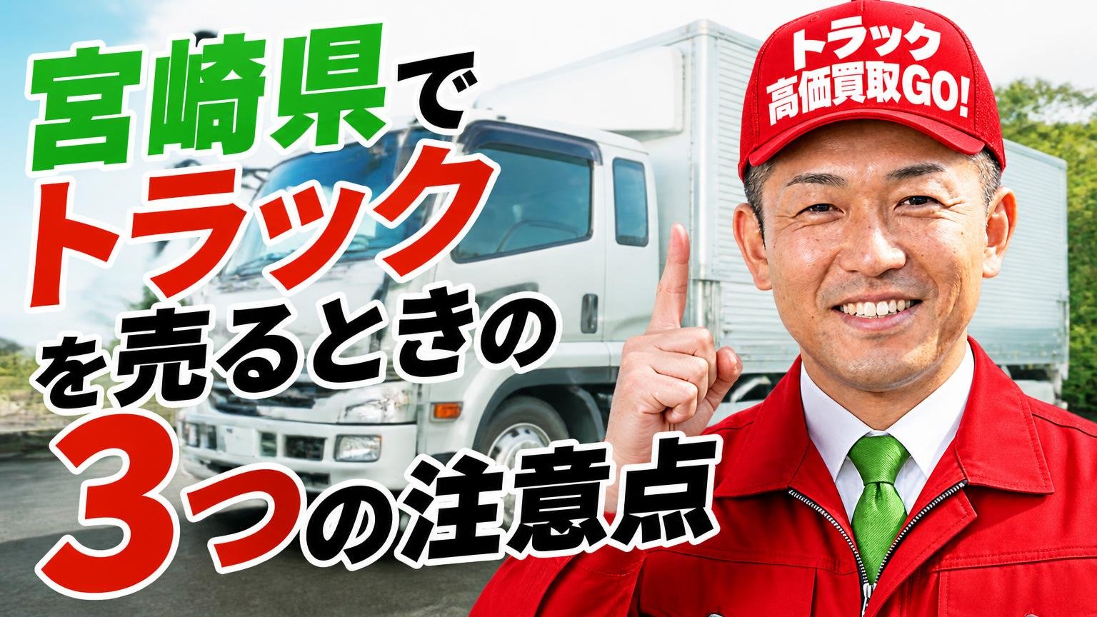 宮崎県でトラックを売るときの3つの注意点