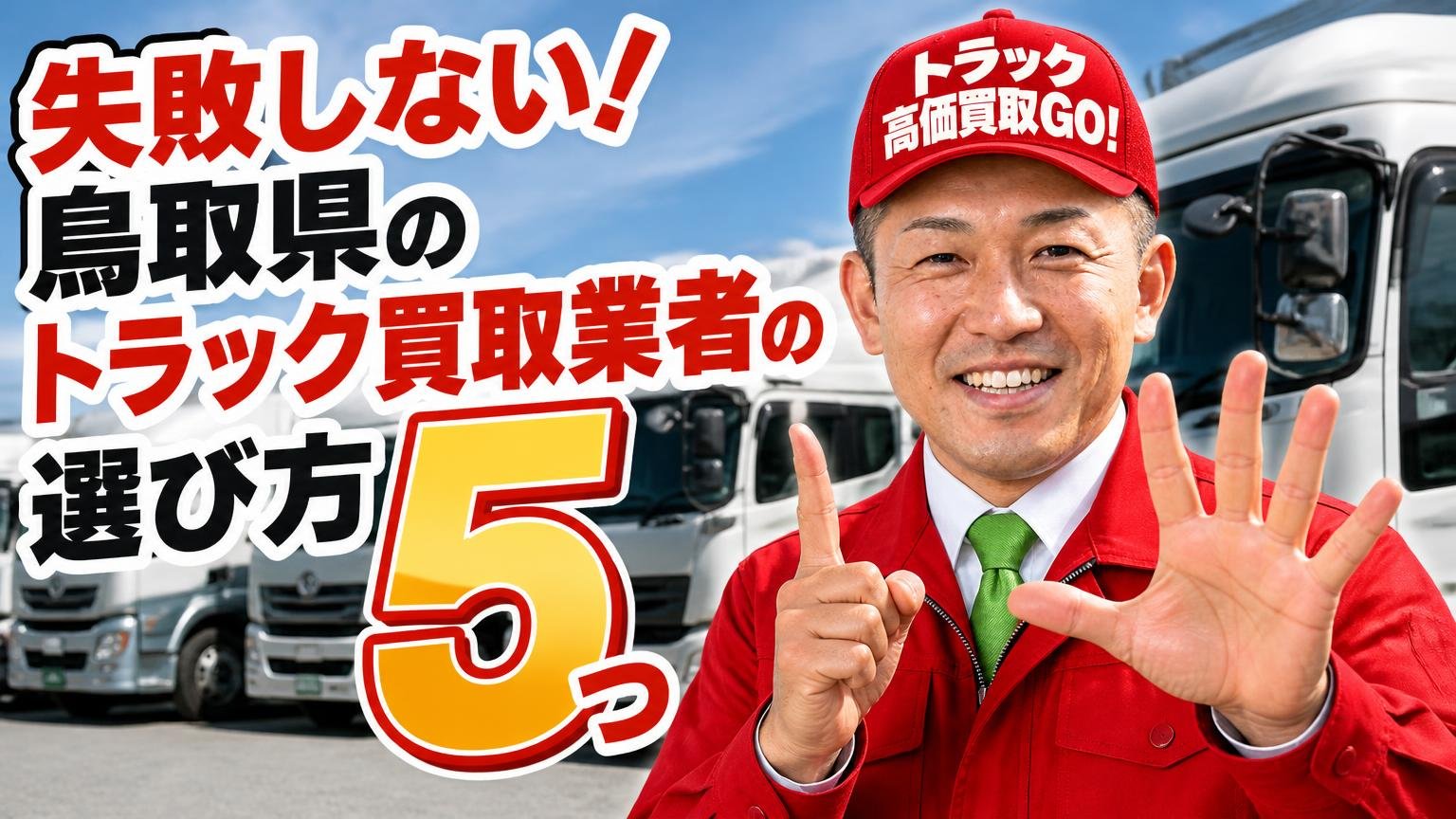 失敗しない鳥取県のトラック買取業者の選び方5つ