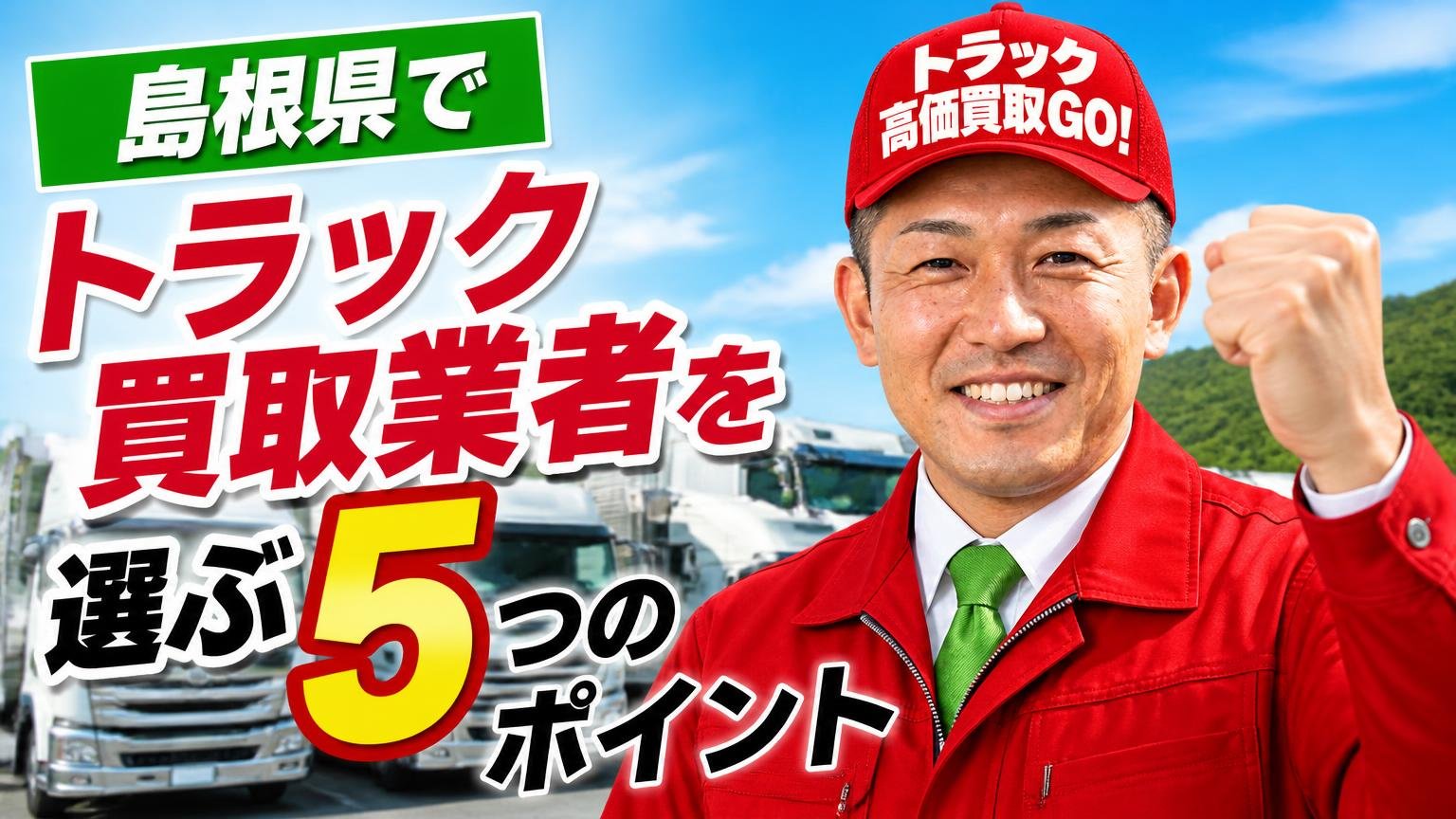 島根県でトラック買取業者を選ぶ5つのポイント