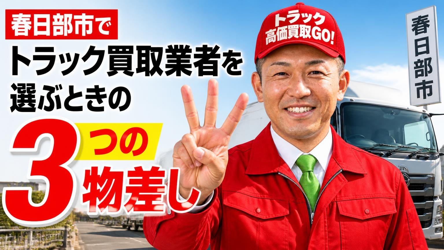 春日部市でトラック買取業者を選ぶときの3つの物差し
