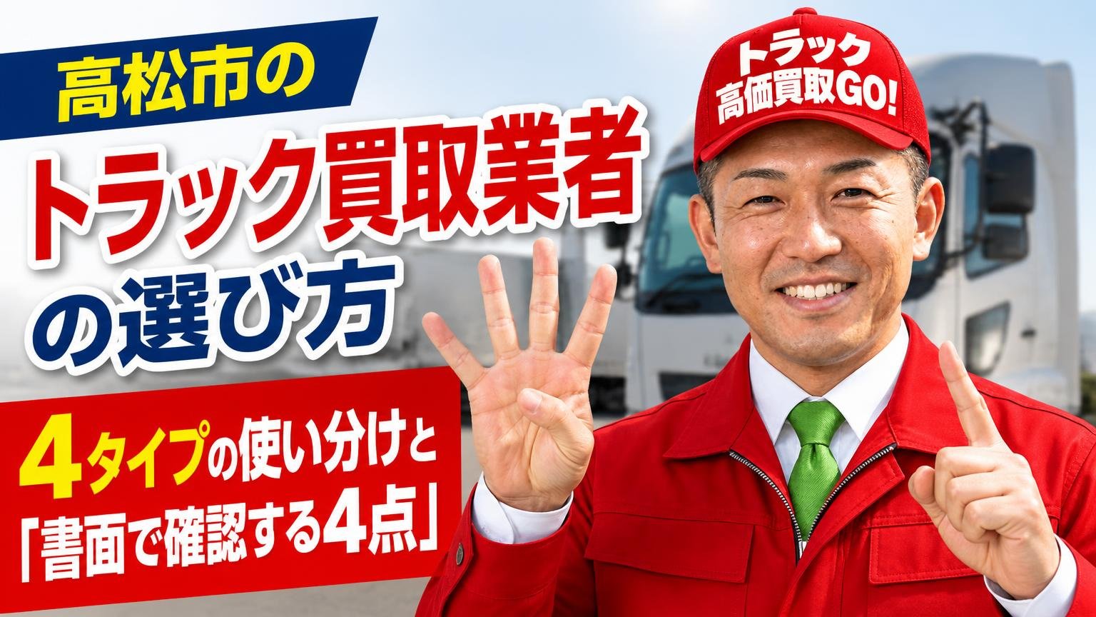 高松市のトラック買取業者の選び方|4タイプの使い分けと「書面で確認する4点」