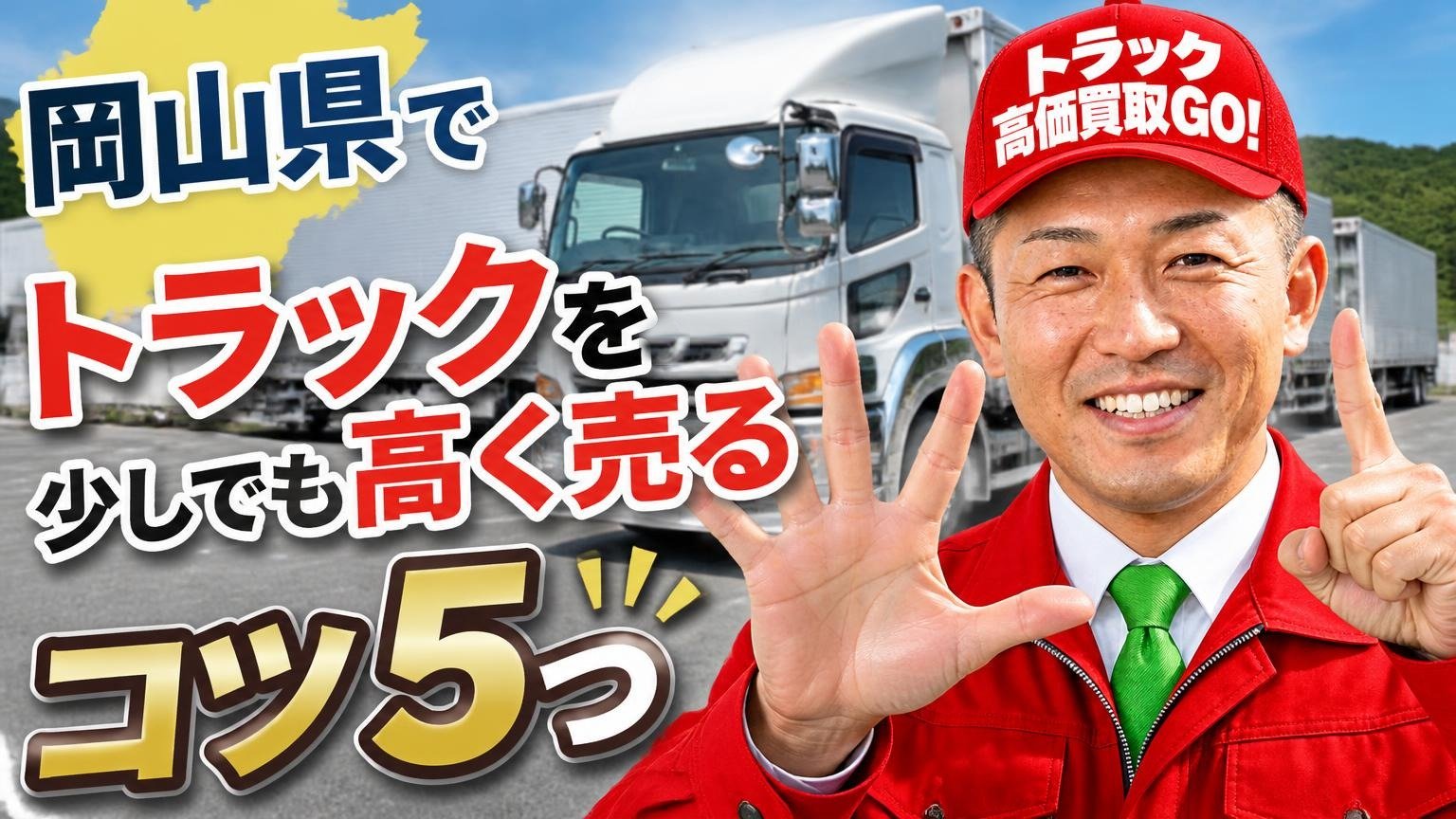 岡山県でトラックを少しでも高く売るコツ5つ