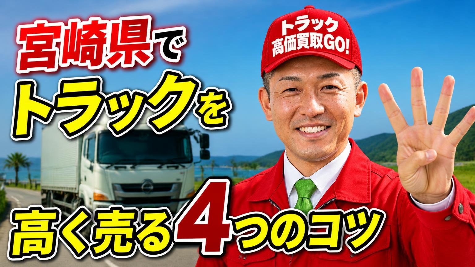 宮崎県でトラックを高く売る4つのコツ