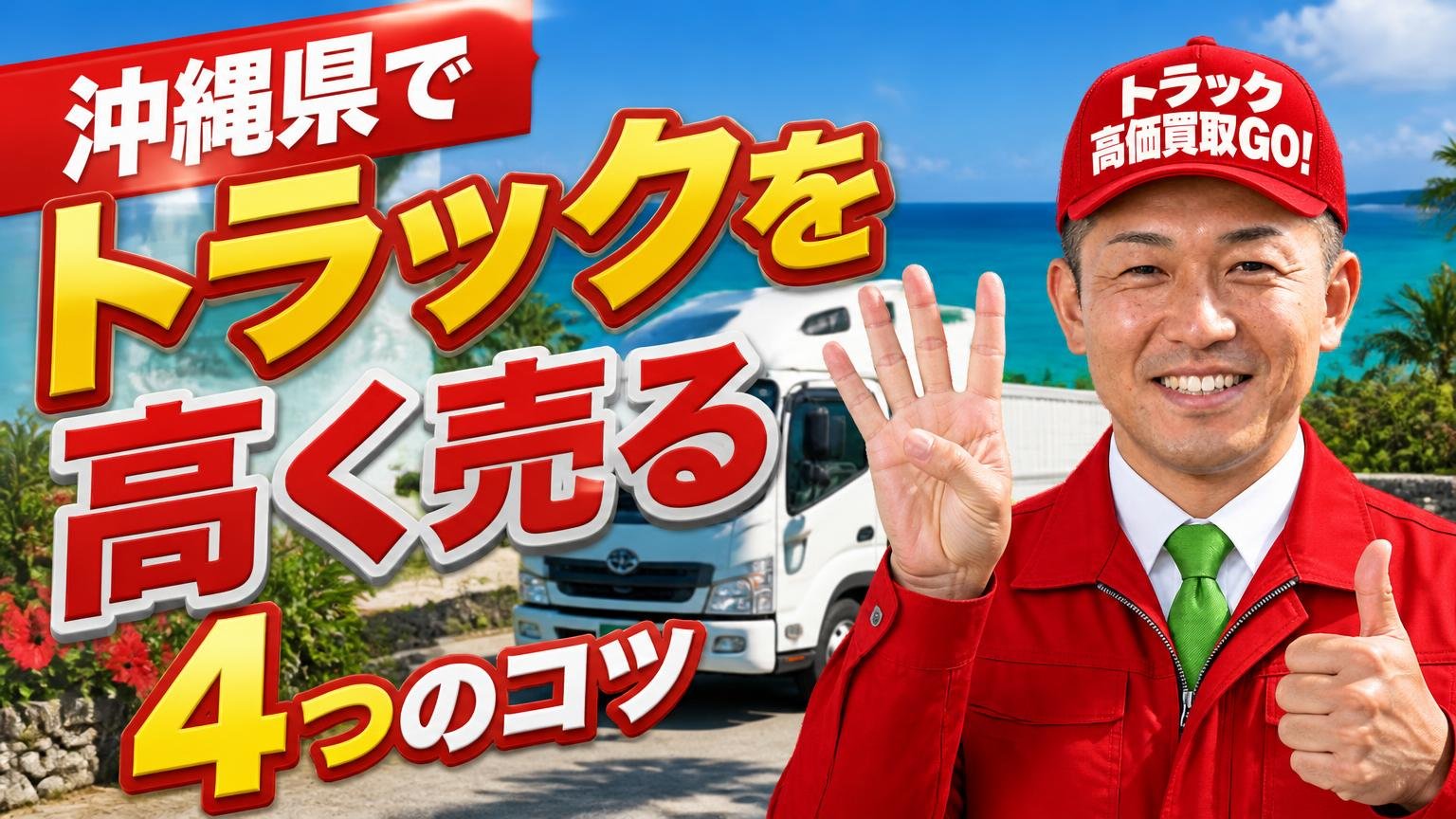 沖縄県でトラックを高く売る4つのコツ