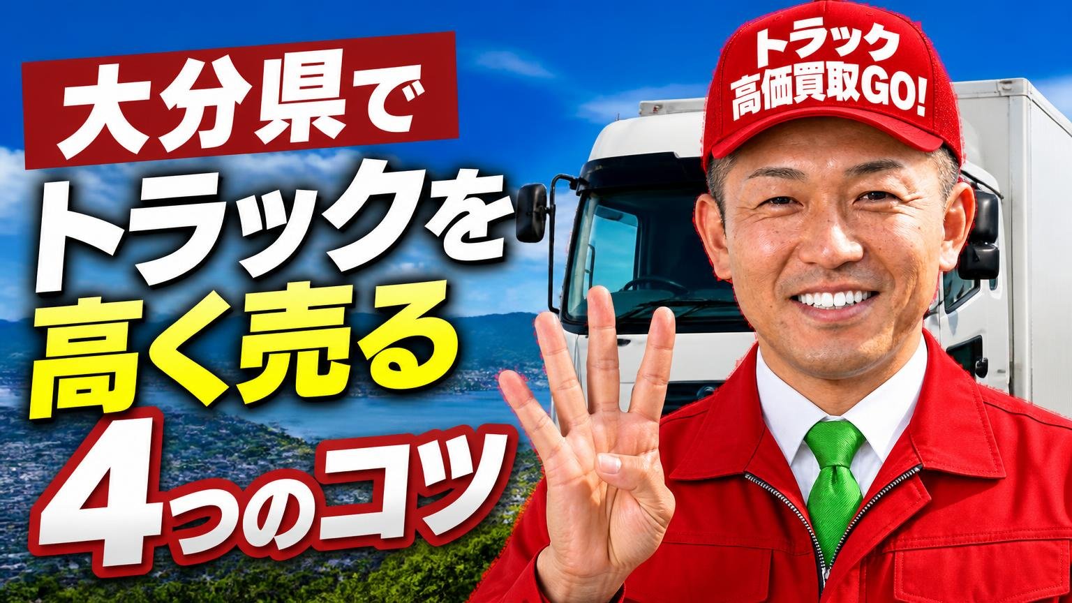 大分県でトラックを高く売る4つのコツ