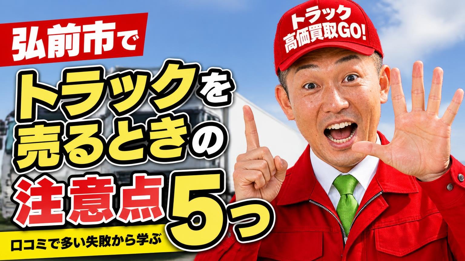 弘前市でトラックを売るときの注意点5つ|口コミで多い失敗から学ぶ