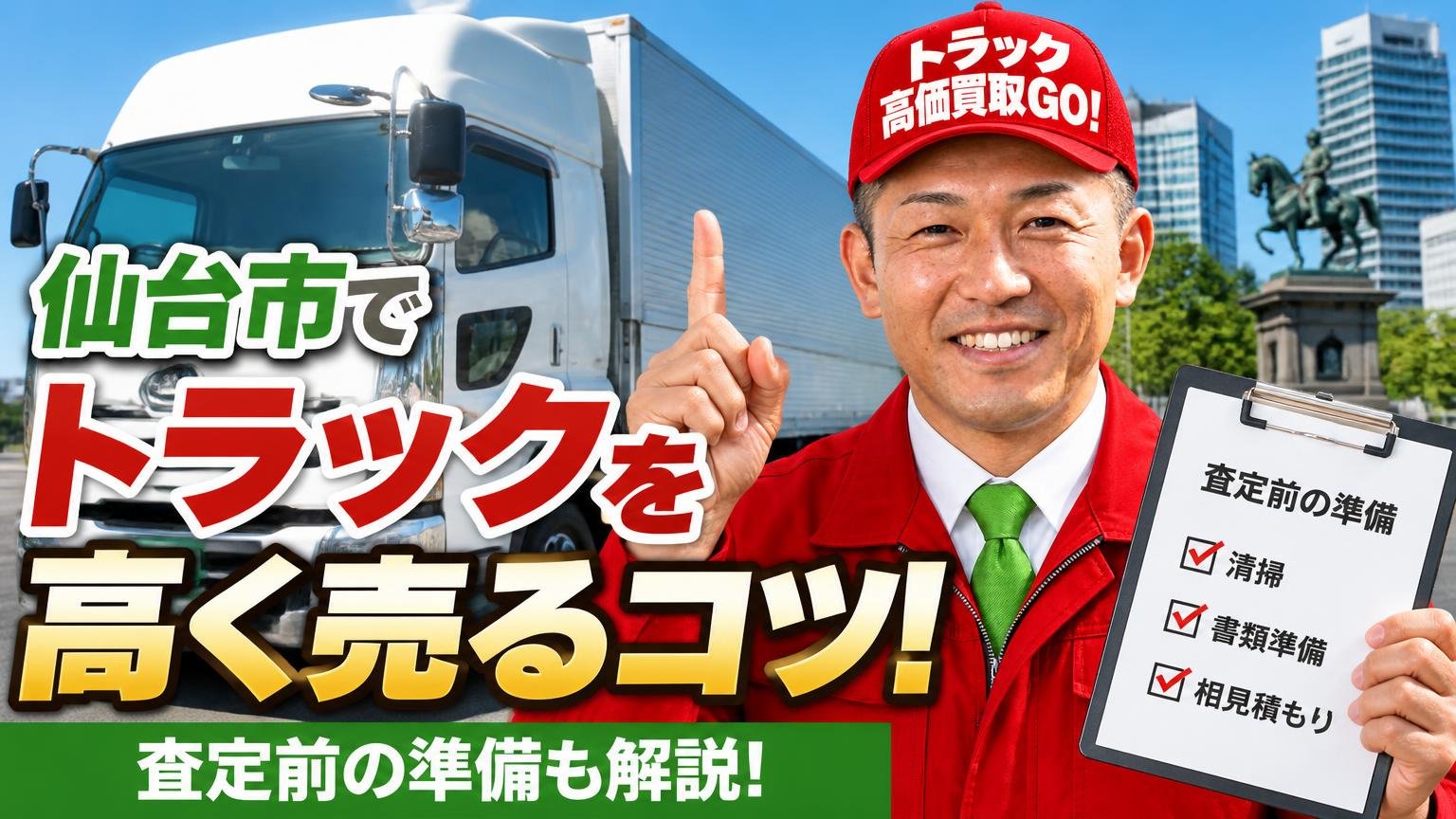 仙台市でトラックを高く売るコツと査定前の準備