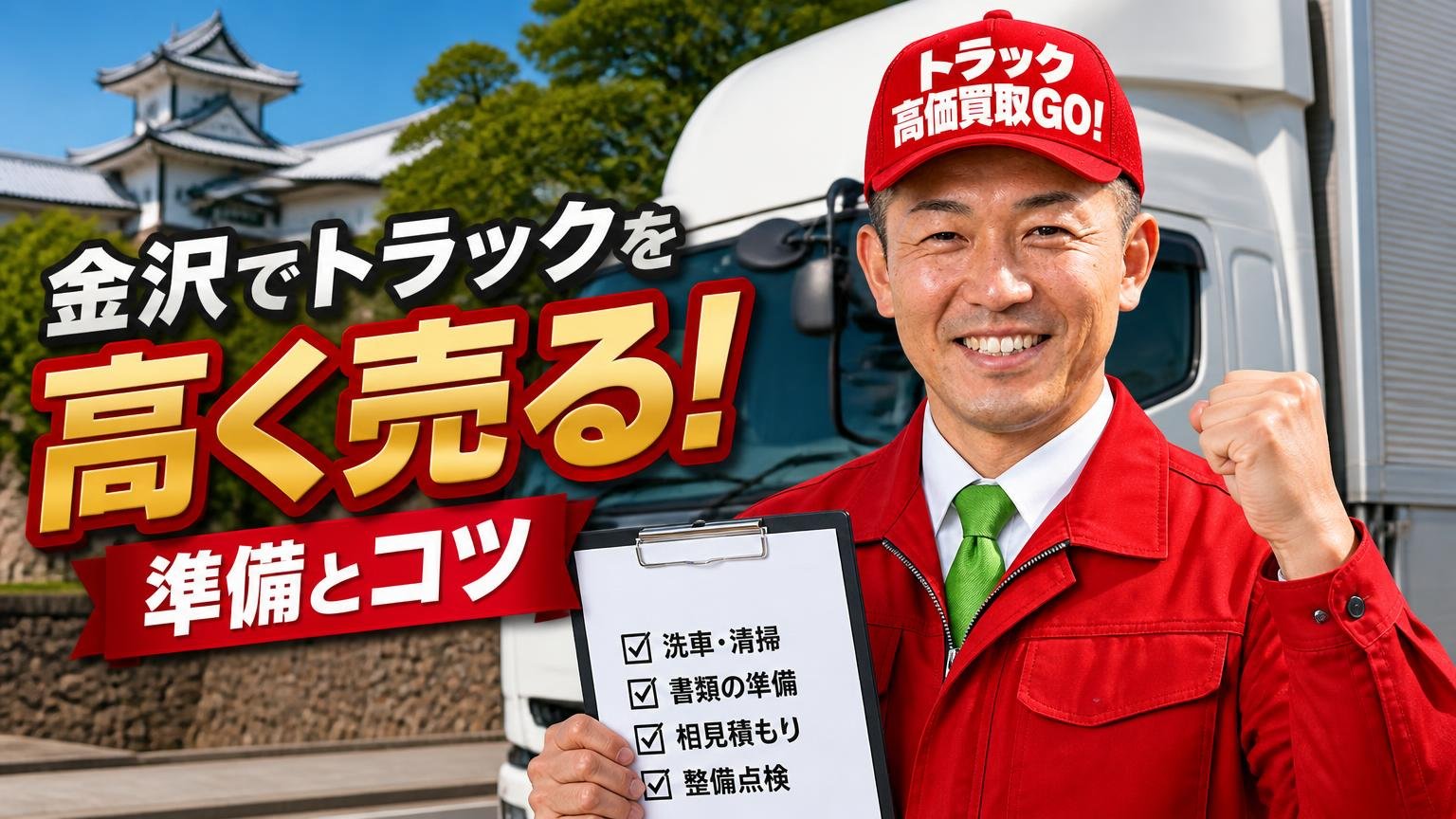 金沢でトラックを高く売るための準備とコツ