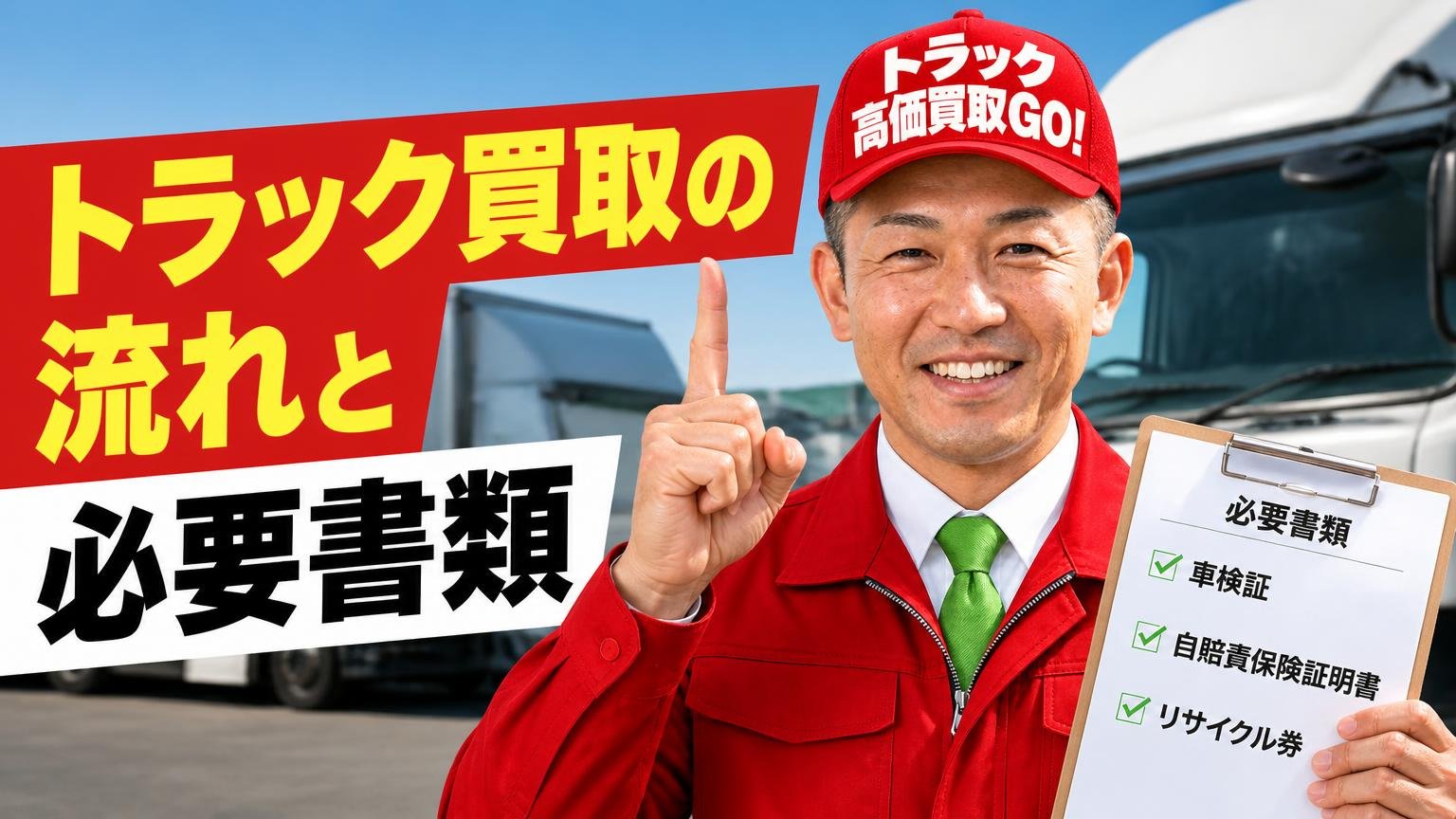 トラック買取の流れと必要書類
