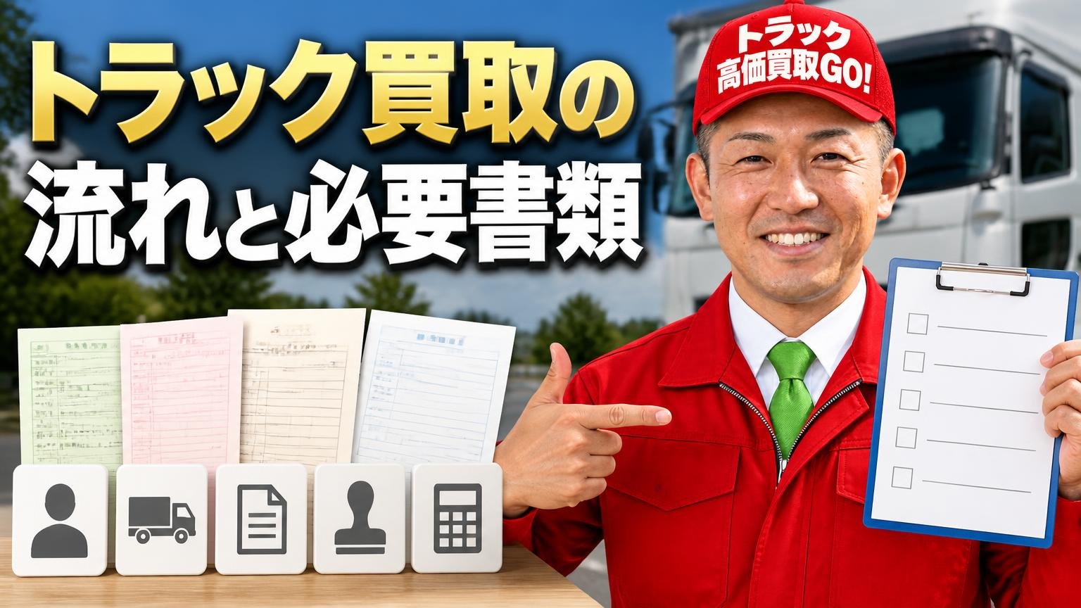 トラック買取の流れと必要書類